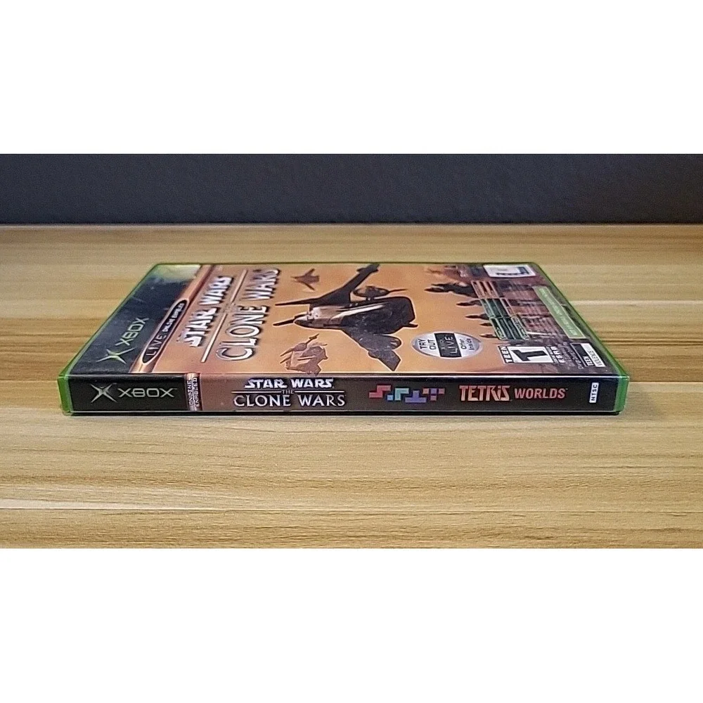 XBOX Star Wars The Clone Wars/Tetris Worlds 2003 Complete